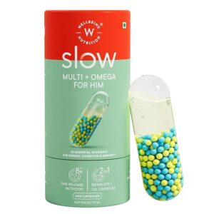 Wellbeing Nutrition Slow Multivitamin + Omega 3 for Men