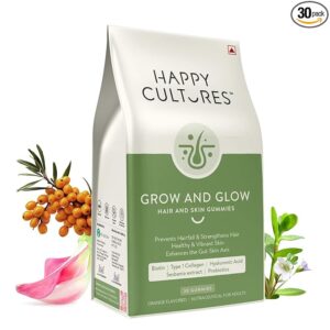 Glow Gummies for Hair Growth, Skin Glow, Strong Nails
