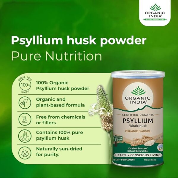 Organic IndiaPsyllium Husk - Image 4
