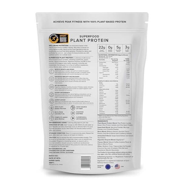 Wellbeing Nutrition Plant Protein - Image 2