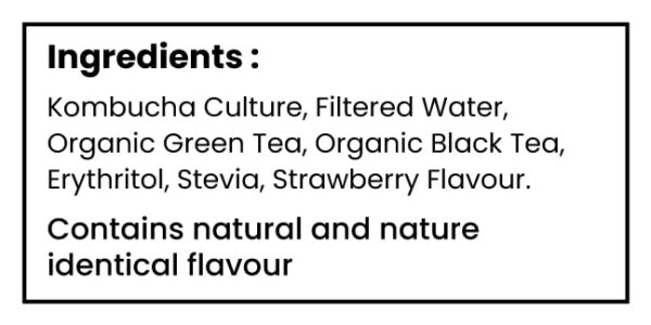 Toyo Kombucha - Sparkling Fermented Tea | Strawberry Zero Sugar - Image 4
