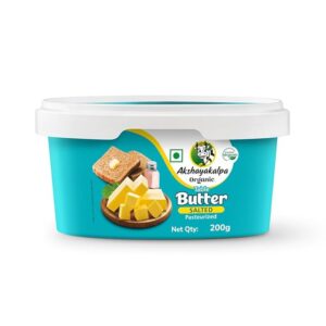 Akshayakalpa Organic Table Butter Salted, 200 g - Tub
