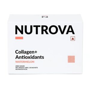 NUTROVA Collagen+Antioxidants Supplement , Zero Sugar - Watermelon