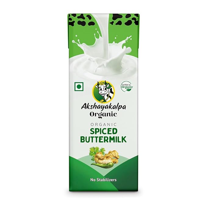 Akshayakalpa Organic Buttermilk Spiced - Pack Of 16 (200 Ml) No Added Preservatives - Image 4