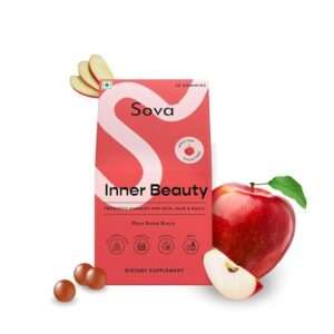 Sova Probiotic Plant Based Biotin Gummies | Acne Prevention & Glowing Skin | Prebiotics
