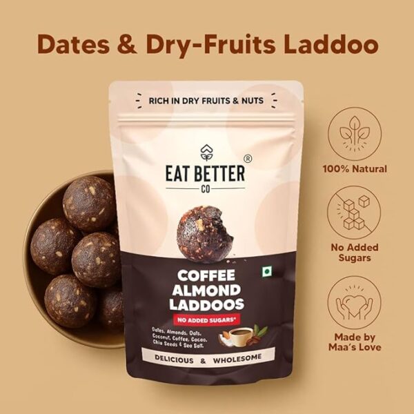 EAT BETTER CO - Coffee & Almond Sugar-Free Laddoos - Image 4