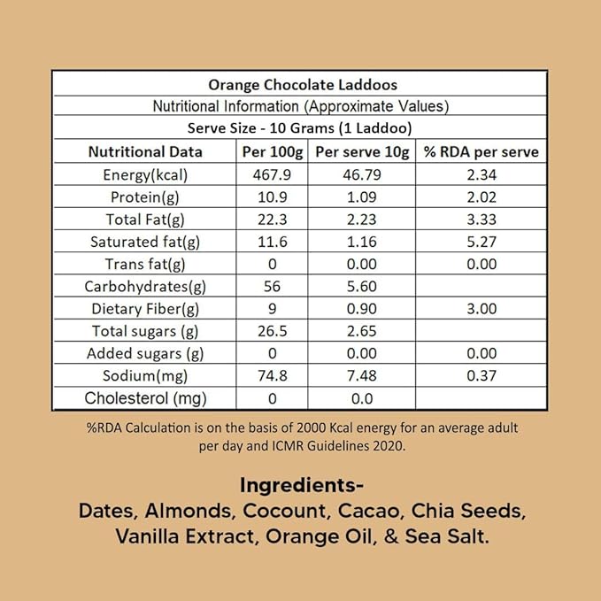 Eat Better Co Better Laddoos - Orange & Chocolate - Delicious Sugar-Free Laddoos - Image 2