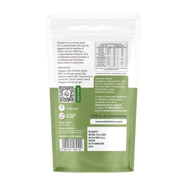 EAT BETTER CO - Five Seed Mix | Spiced Jaggery Roasted Super Seeds - Image 3
