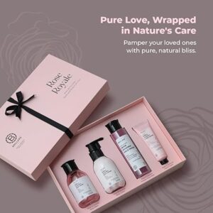 Rose Royale Gift Box | Rose Body Wash, Body Scrub, Face Wash & Face Scrub (Pack of 4)