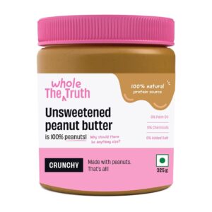 The Whole Truth - No Added Sugar Peanut Butter - Crunchy - 325g