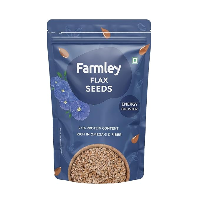 Farmley Premium Flax Seeds, Alsi Seeds - 200 grams