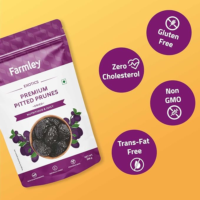 Farmley Premium California Pitted Dried Prunes 200 grams - Image 4