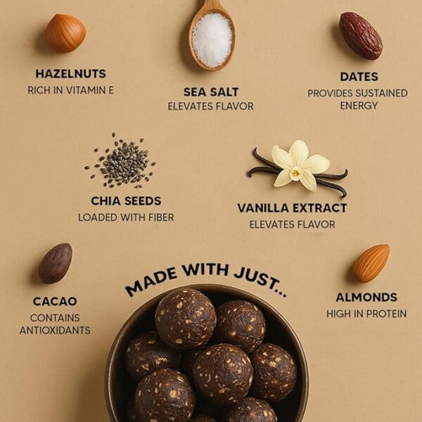 EAT BETTER CO - Hazelnut Chocolate Sugar-Free Laddoos - Image 4