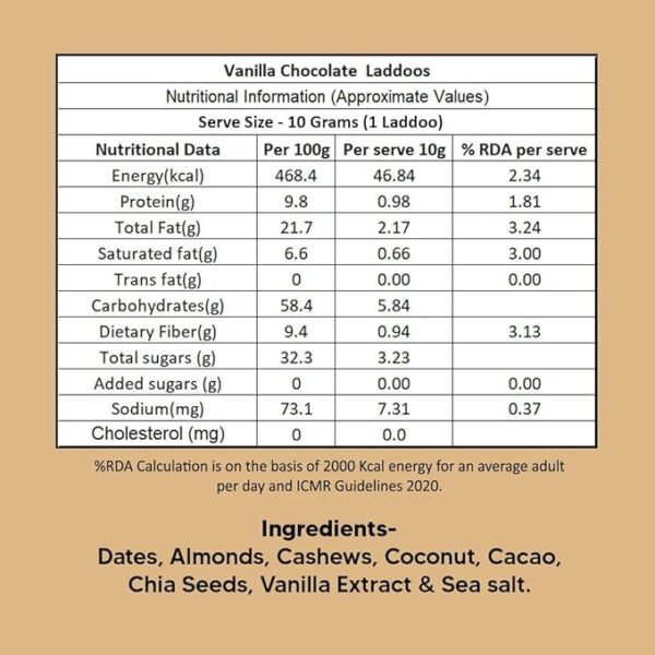 EAT BETTER CO Vanilla & Chocolate Sugar-Free Laddoos - Image 2