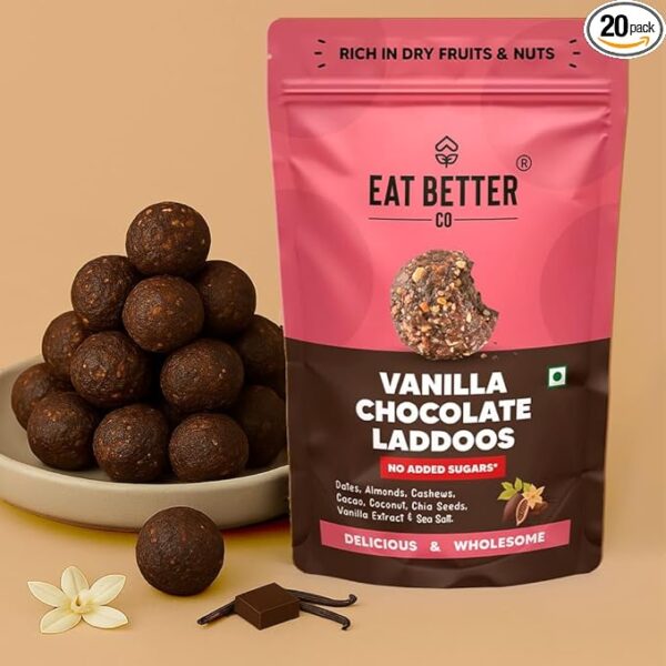 EAT BETTER CO Vanilla & Chocolate Sugar-Free Laddoos