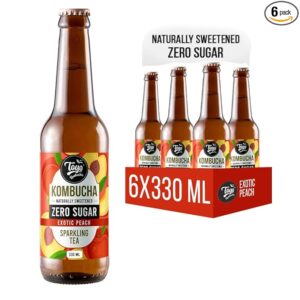 Toyo Kombucha - Sparkling Fermented Tea | Exotic Peach Zero Sugar