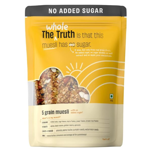 The Whole Truth - | Breakfast Muesli | 5 Grain Muesli | 350 grams
