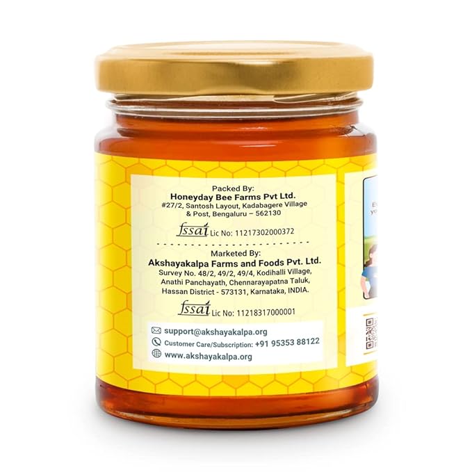 Akshayakalpa Multifloral Raw Honey 250 gms - Image 3