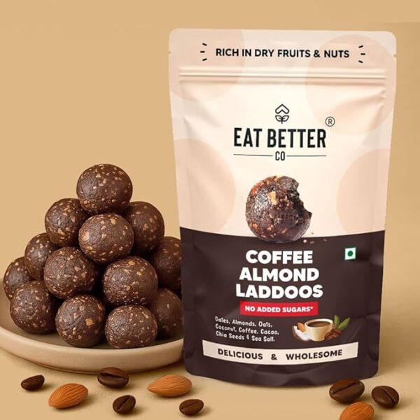 EAT BETTER CO - Coffee & Almond Sugar-Free Laddoos