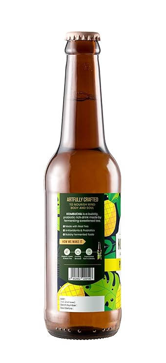 Toyo Kombucha-Sparkling Fermented Green Tea|Pineapple| - Image 3
