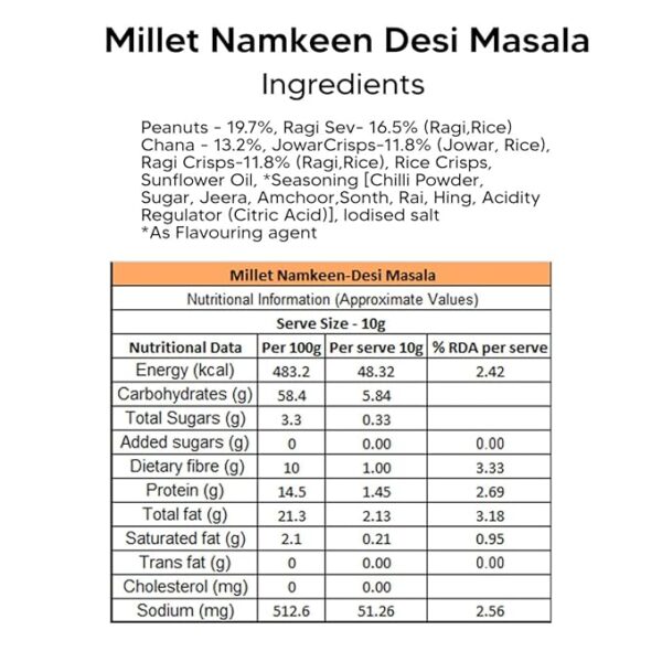 Eat Better Co – Millet Namkeen – Desi Masala - Image 2