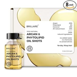 Brillare Argan Hair Oil, Phytolipid & Coconut Hair Oil Shots(48ml)