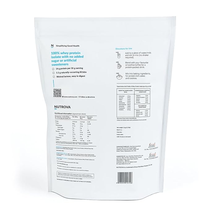 Whey Protein Isolate Dark Chocolate 1Kg (Pack of 1) - Image 5