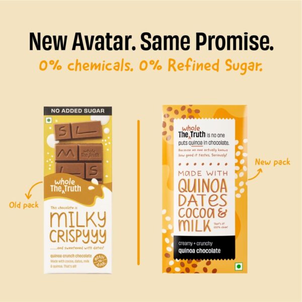 The Whole Truth Quinoa Crunchy Milk Chocolate - Image 4