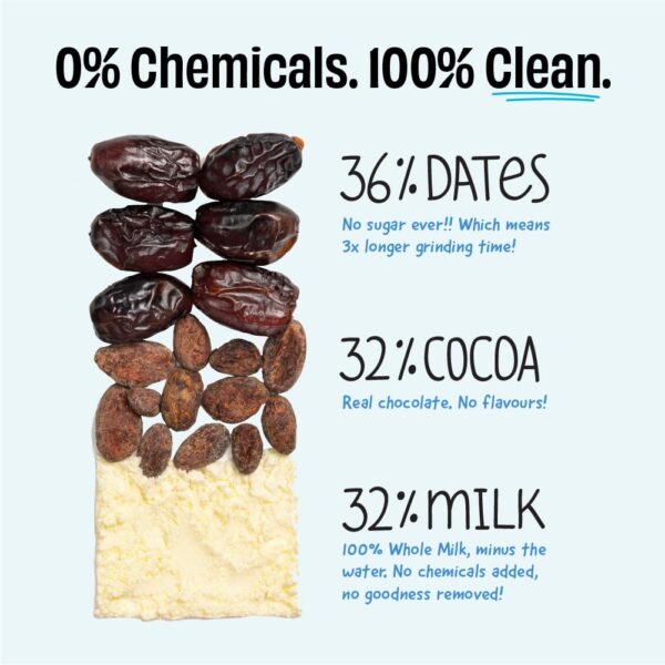 The Whole Truth Creamy Smooth Chocolate Sweetened With Dates - Pack of 6 x 50g - Image 2