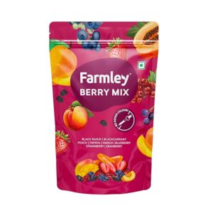 Farmley Berries Mix 160g | 8-In-1 Raisins, Strawberry, Black Currant & More (Pack of 1)