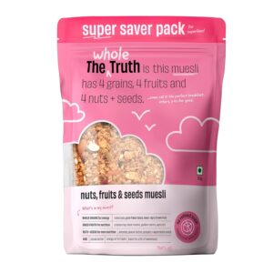 The Whole Truth - Super Saver Breakfast Muesli | Nuts, Dried Fruits and Seeds | 750 grams