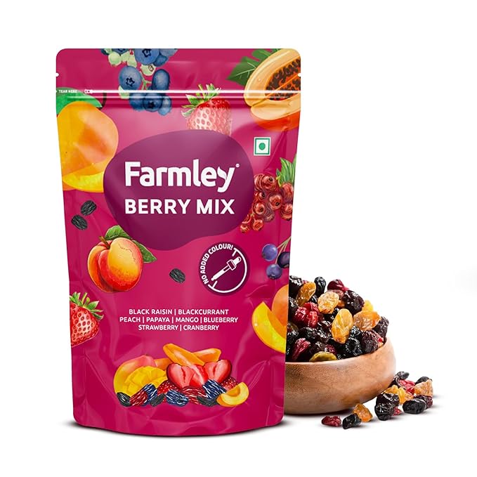 Farmley Berries Mix 160g | 8-In-1 Raisins, Strawberry, Black Currant & More (Pack of 1) - Image 3