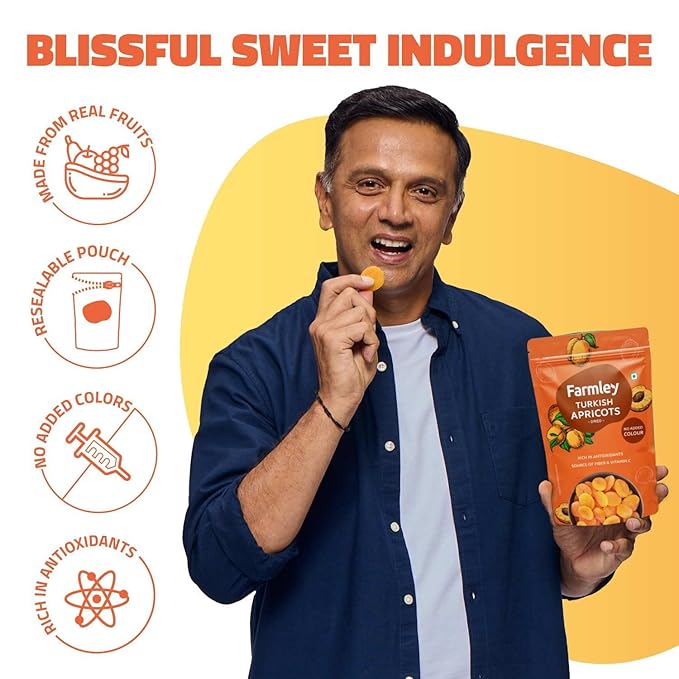 Farmley Exotics Apricots Dry Fruits | 200g - Image 3