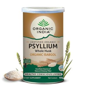 A TATA Product - Organic India Isabgol Whole Psyllium Husk Powder
