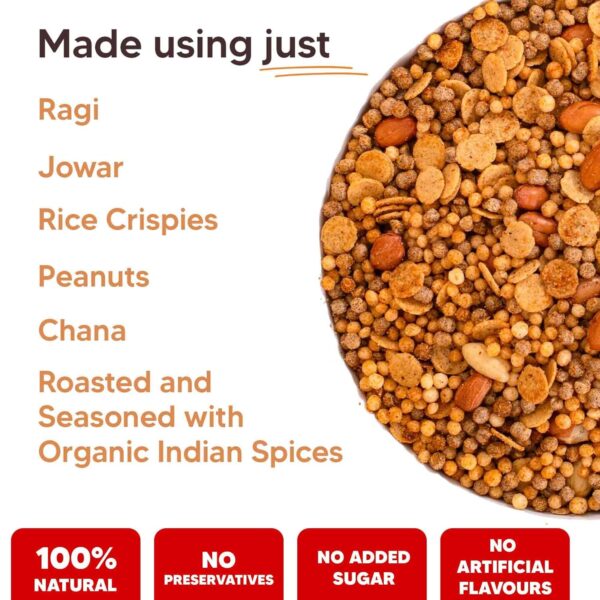 Eat Better Co - Millet Namkeen Combo - Chilli Garlic & Desi Masala - Image 4
