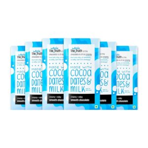 The Whole Truth Creamy Smooth Chocolate Sweetened With Dates - Pack of 6 x 50g