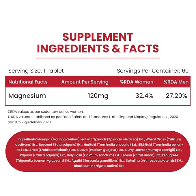 Magnesium Supplement 1360mg With Turmeric Spirulina - Image 4