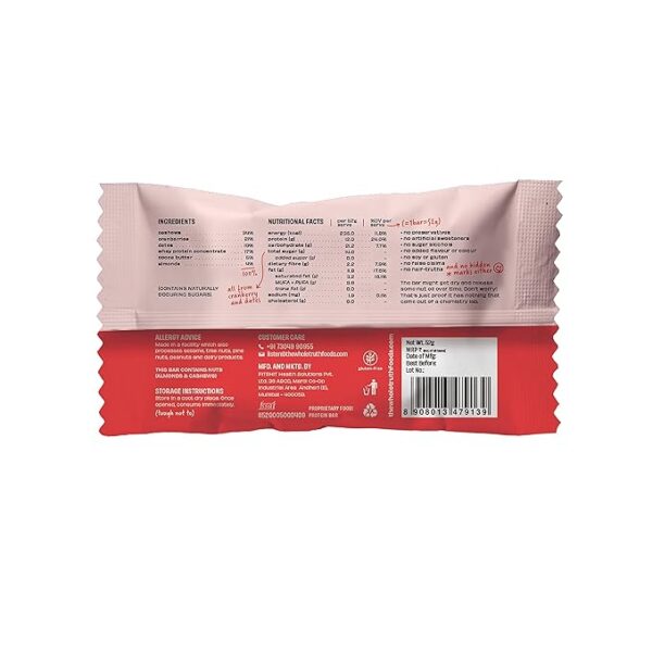 The Whole Truth - Protein Bars | Cranberry - Image 2