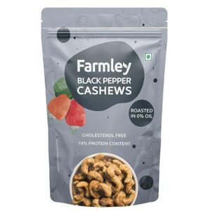 Farmley Roasted Black Pepper Flavour Cashews 160g