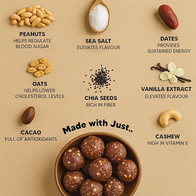 Eat Better Co - Peanut & Chocolate Sugar-Free Laddoos - Image 3