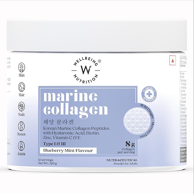 Wellbeing Nutrition Pure Korean Marine Collagen Peptides Supplement