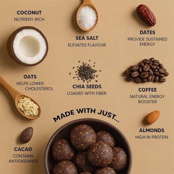 EAT BETTER CO - Coffee & Almond Sugar-Free Laddoos - Image 5