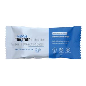 The Whole Truth - Energy Bars | Almond Choco Fudge | Pack of 6 x 40g