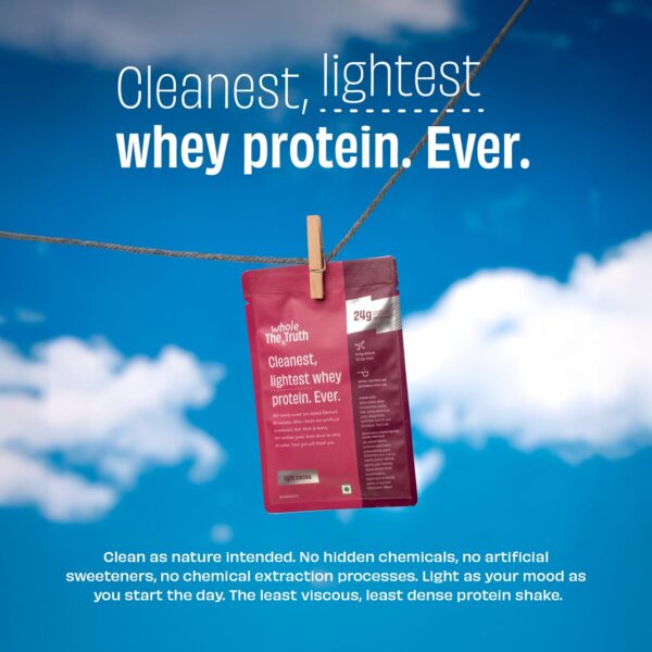 The Whole Truth Whey Protein Isolate+Concentrate | Light Cocoa - Image 4