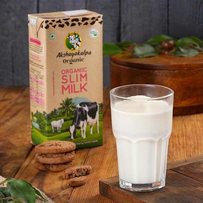 Akshayakalpa Organic Slim Milk (Uht) Pack Of 4 (1 Ltr) - Image 4