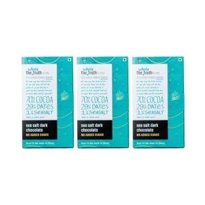 The Whole Truth Dark Chocolate - Sea Salt | Pack Of 3 X 80 Gram