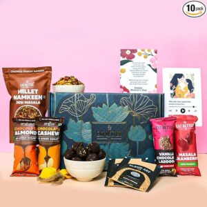 Eat Better Co - Mother’s Day Healthy Snacks Gift Hamper – 10 Items Combo