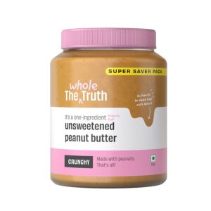 The Whole Truth - Supersaver Pack | Unsweetened Peanut Butter | 925 g | Crunchy
