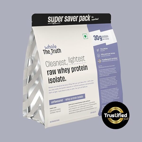 The Whole Truth Whey Protein Isolate Unflavoured - Image 6