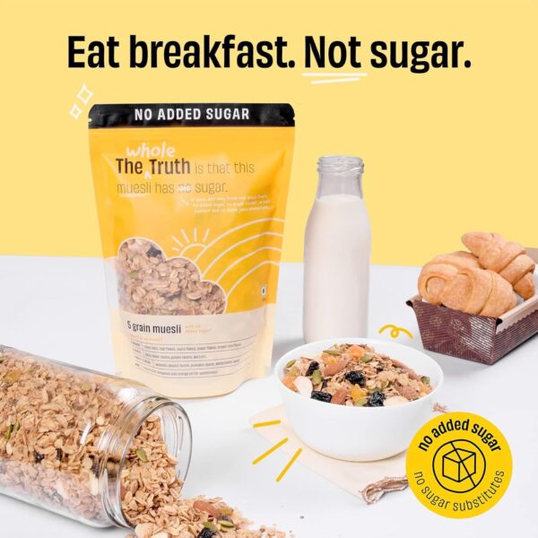 The Whole Truth - | Breakfast Muesli | 5 Grain Muesli | 350 grams - Image 3